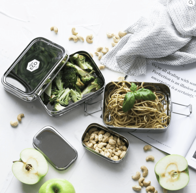 Stackable 2 tier lunch box with mini container - 1.2L