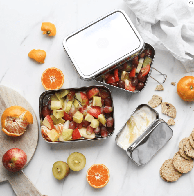 Stackable Large 2 Tier Lunch Box With Mini Container 1.9L