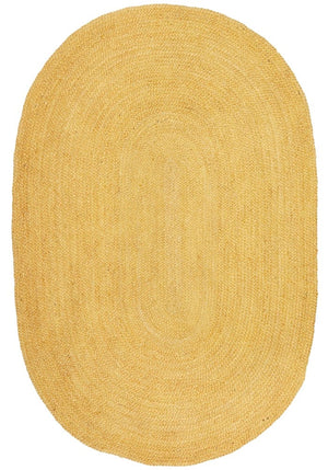 Vivi Yellow Oval Rug