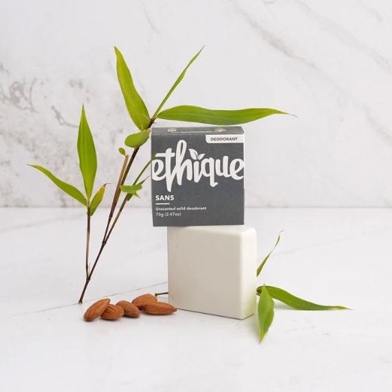 Plastic Free Solid Deodorant Bar - Sans