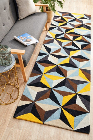 Atic Pure Wool 900 Blue Runner Rug