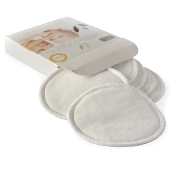 Organic Cotton Washable Breast Pads - 6 Pack Large