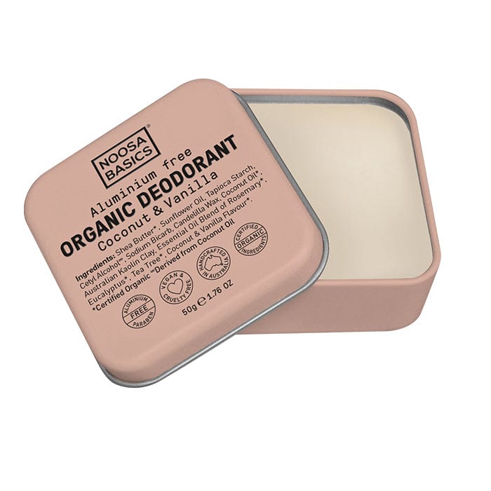 Noosa Basics Organic Deodorant - Coconut & Vanilla 50g