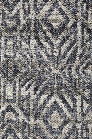 Sammy Handwoven Natural Graphite Cobolt Rug